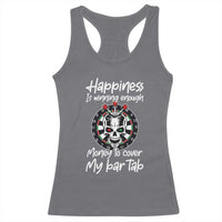 Darts Lover Drinking Game Racerback Tank Top Winning Money To Cover My Bar Tab - Wonder Print Shop