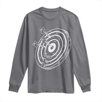 Funny Dirty Humor Dart Player Long Sleeve Shirt Just The Tip - Wonder Print Shop