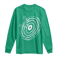 Funny Dirty Humor Dart Player Long Sleeve Shirt Just The Tip - Wonder Print Shop