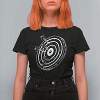 Funny Dirty Humor Dart Player T Shirt For Women Just The Tip - Wonder Print Shop