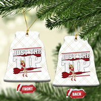 Funny Darts Player Gift Ceramic Ornament Just The Tip - Wonder Print Shop