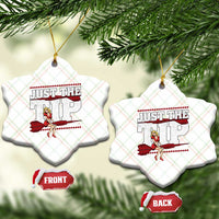 Funny Darts Player Gift Ceramic Ornament Just The Tip - Wonder Print Shop