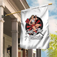 Just The Tip I Promise Garden Flag Sexy Pin Up Girl Dartist Gift - Wonder Print Shop