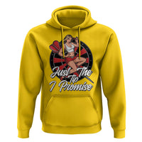 Just The Tip I Promise Hoodie Sexy Pin Up Girl Dartist Gift - Wonder Print Shop