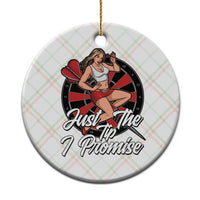 Just The Tip I Promise Ceramic Ornament Sexy Pin Up Girl Dartist Gift - Wonder Print Shop