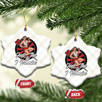 Just The Tip I Promise Ceramic Ornament Sexy Pin Up Girl Dartist Gift - Wonder Print Shop