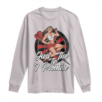 Just The Tip I Promise Long Sleeve Shirt Sexy Pin Up Girl Dartist Gift - Wonder Print Shop