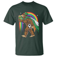 Funny Bigfoot Drinking Beer T Shirt St Patricks Day Soccer Lover