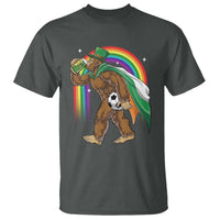 Funny Bigfoot Drinking Beer T Shirt St Patricks Day Soccer Lover