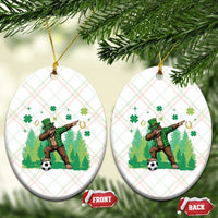 Lucky Sasquatch Soccer Player Ceramic Ornament Funny St Patricks Day Gift