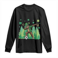 Lucky Sasquatch Soccer Player Long Sleeve Shirt Funny St Patricks Day Gift