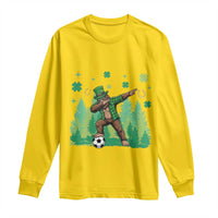 Lucky Sasquatch Soccer Player Long Sleeve Shirt Funny St Patricks Day Gift
