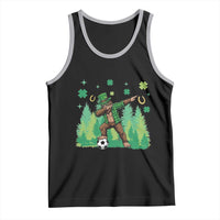 Lucky Sasquatch Soccer Player Tank Top Funny St Patricks Day Gift