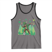 Lucky Sasquatch Soccer Player Tank Top Funny St Patricks Day Gift