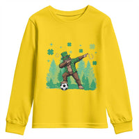 Lucky Sasquatch Soccer Player Youth Sweatshirt Funny St Patricks Day Gift