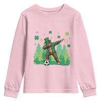 Lucky Sasquatch Soccer Player Youth Sweatshirt Funny St Patricks Day Gift
