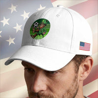 Funny Bigfoot Playing Soccer Baseball Cap St Patricks Day