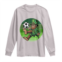 Funny Bigfoot Playing Soccer Long Sleeve Shirt St Patricks Day