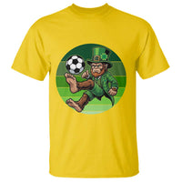 Funny Bigfoot Playing Soccer T Shirt St Patricks Day