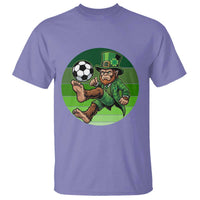 Funny Bigfoot Playing Soccer T Shirt St Patricks Day