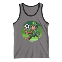 Funny Bigfoot Playing Soccer Tank Top St Patricks Day