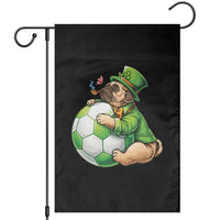 Lucky Pug Soccer Lover Garden Flag St Paddys Day Irish Football Gift