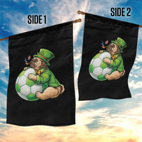 Lucky Pug Soccer Lover Garden Flag St Paddys Day Irish Football Gift