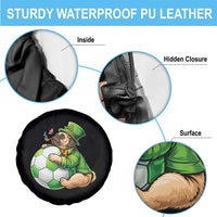 Lucky Pug Soccer Lover Spare Tire Cover St Paddys Day Irish Football Gift