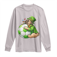 Lucky Pug Soccer Lover Long Sleeve Shirt St Paddys Day Irish Football Gift