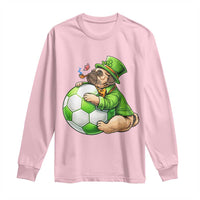 Lucky Pug Soccer Lover Long Sleeve Shirt St Paddys Day Irish Football Gift