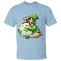 Lucky Pug Soccer Lover T Shirt St Paddys Day Irish Football Gift