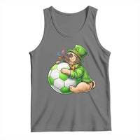 Lucky Pug Soccer Lover Tank Top St Paddys Day Irish Football Gift