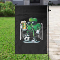 Funny Irish Shamrock Dabbing Soccer Garden Flag St Patricks Day