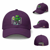 Funny Irish Shamrock Dabbing Soccer Baseball Cap St Patricks Day