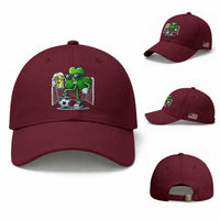 Funny Irish Shamrock Dabbing Soccer Baseball Cap St Patricks Day