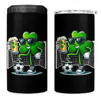 Funny Irish Shamrock Dabbing Soccer 4 in 1 Can Cooler Tumbler St Patricks Day