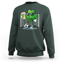 Funny Irish Shamrock Dabbing Soccer Sweatshirt St Patricks Day