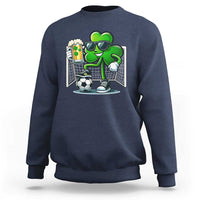 Funny Irish Shamrock Dabbing Soccer Sweatshirt St Patricks Day