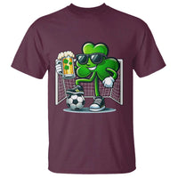 Funny Irish Shamrock Dabbing Soccer T Shirt St Patricks Day
