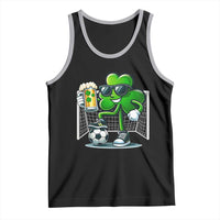 Funny Irish Shamrock Dabbing Soccer Tank Top St Patricks Day