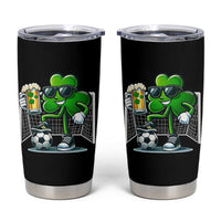 Funny Irish Shamrock Dabbing Soccer Tumbler Cup St Patricks Day