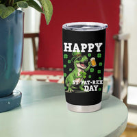 Happy St Pat Rex Day Tumbler Cup Funny Dinosaur Drinking Beer