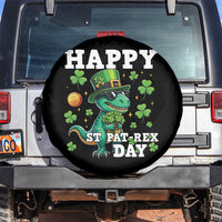 Happy St Pat Rex Day Spare Tire Cover St Patricks Day Dino Lover