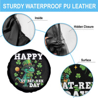 Happy St Pat Rex Day Spare Tire Cover St Patricks Day Dino Lover