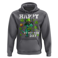 Happy St Pat Rex Day Hoodie St Patricks Day Dino Lover