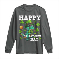 Happy St Pat Rex Day Long Sleeve Shirt St Patricks Day Dino Lover