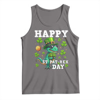 Happy St Pat Rex Day Tank Top St Patricks Day Dino Lover