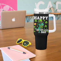 Happy St Pat Rex Day Tumbler With Handle St Patricks Day Dino Lover