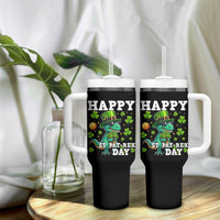 Happy St Pat Rex Day Tumbler With Handle St Patricks Day Dino Lover