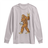 Funny Bigfoot Soccer Player Long Sleeve Shirt Folklore Cryptid Gift